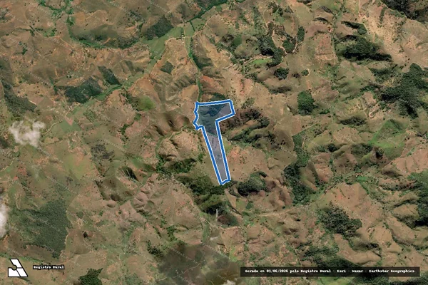 Imagem de satélite de Trapiche e Valão Francês - GLEBA B em Cardoso Moreira - RJ