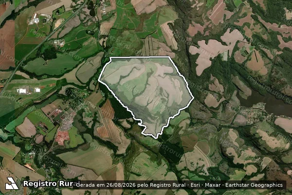 Imagem de satélite de Fazenda Alto da Cruz - Fazenda Alto da Cruz em Ponta Grossa - PR
