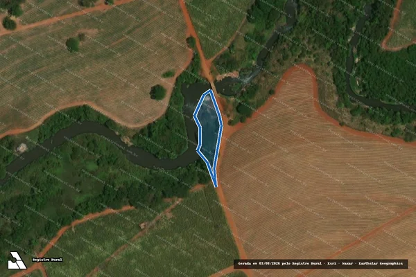 Imagem de satélite de FAZENDA CÓRREGO DAS PEDRAS em Pederneiras - SP