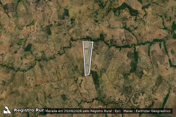 Imagem de satélite de FAZENDA VALE DAS PALMEIRAS - Parte 2 em Nova Xavantina - MT