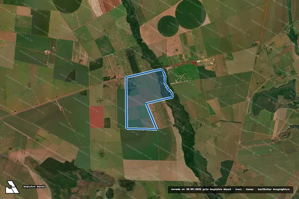 Imagem de satélite de Fazenda Kumbaya  - Parte 1 em Anaurilândia - MS