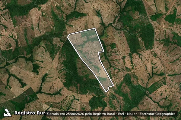 Imagem de satélite de FAZENDA RENASCER - Parte 1 em Pequizeiro - TO