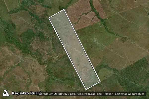 Imagem de satélite de FAZENDA CINCO IRMÃOS - Parte 1 em Goianésia do Pará - PA