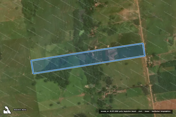 Imagem de satélite de RANCHO DA PAZ - Parcela 1 em Junqueirópolis - SP