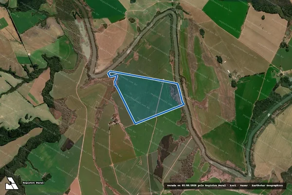 Imagem de satélite de Fazenda Capivari das Conchas - Parcela 1 em Ipiranga - PR