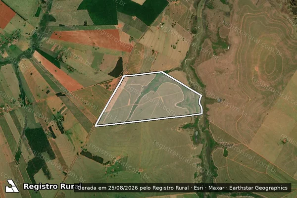 Imagem de satélite de Fazenda Santa Lúcia - Fazenda Santa Lúcia em Herculândia - SP