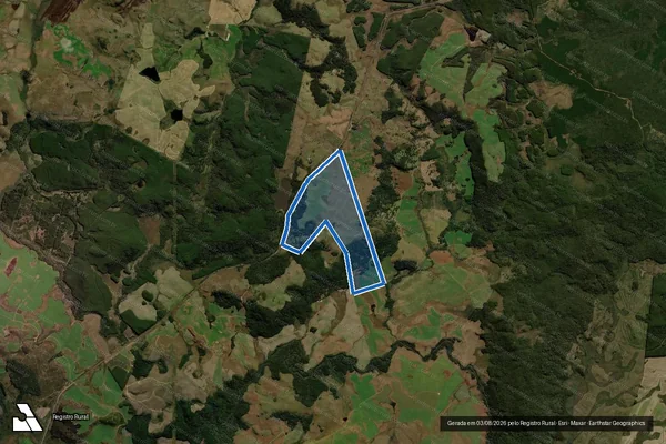 Imagem de satélite de Fazenda Cerrito - Parte 2 em Água Doce - SC