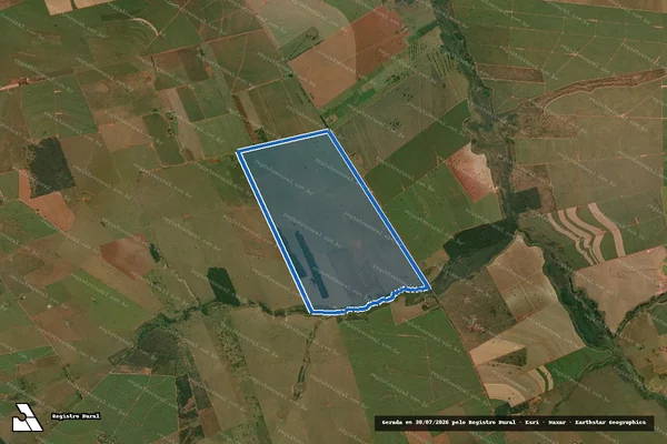 Imagem de satélite de Fazenda San Diego - Parte 1 em Teodoro Sampaio - SP
