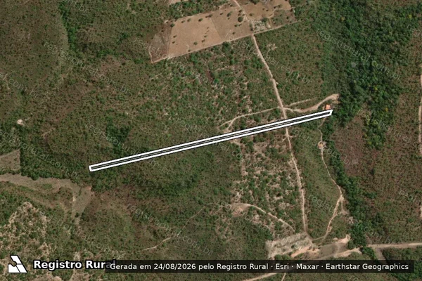 Imagem de satélite de GLEBA CANÃAN/DATA CACHOEIRA - Parte 8 em São Raimundo das Mangabeiras - MA