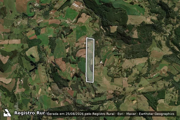 Imagem de satélite de MAT.: 7848 - Parte 1 em Água Doce - SC