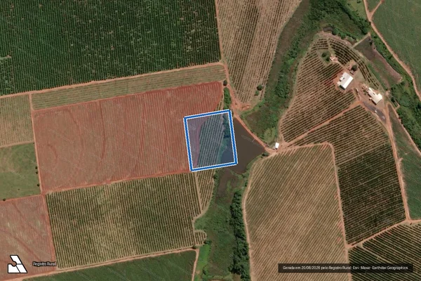Imagem de satélite de Fazenda Siria - (AREA DESMEMBRADA) em Estrela d'Oeste - SP