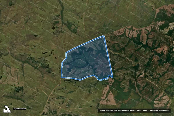 Imagem de satélite de Fazenda Bela Vista - PARCELA 01 em Bagé - RS