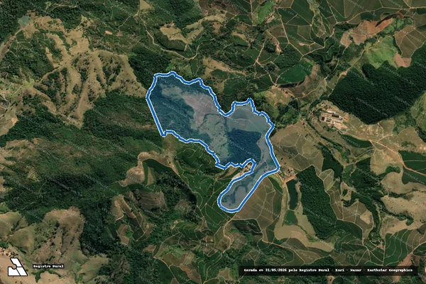 Imagem de satélite de FAZENDA MIRANTE - GLEBA G em Caconde - SP