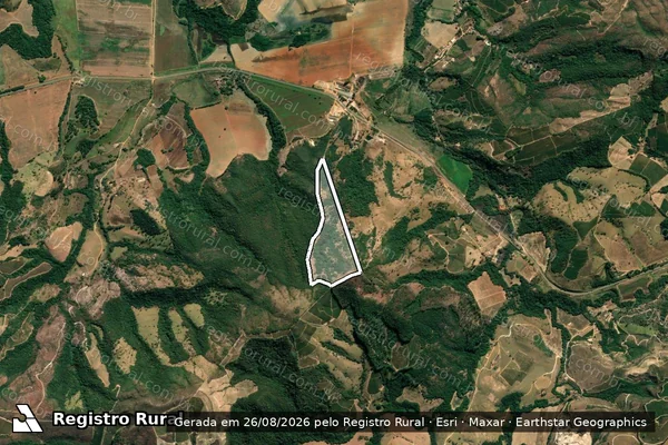 Imagem de satélite de FAZENDA LIMEIRA - Parcela 1 em Carmo do Rio Claro - MG