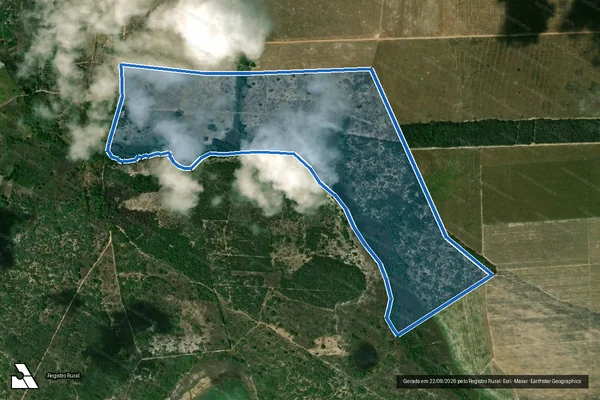 Imagem de satélite de FAZENDA RIBEIRA DO GUAJIRÚ - Parte 1 em Ceará-Mirim - RN