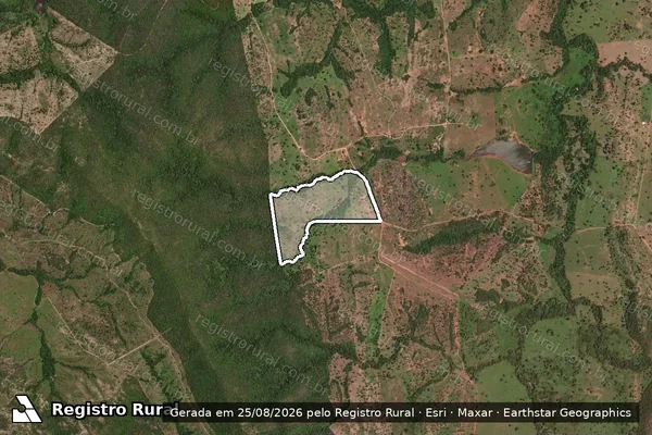 Imagem de satélite de PA DONA HILDA - LOTE 7 em Montividiu do Norte - GO
