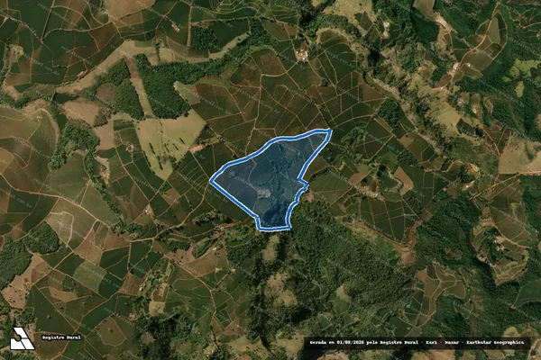 Imagem de satélite de FAZENDA BARREIRO - ÁREA TOTAL em Monte Santo de Minas - MG