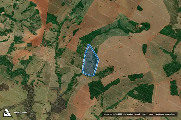 Imagem de satélite de FAZENDA CERRADÃO - PARCELA 1 em Morrinhos - GO