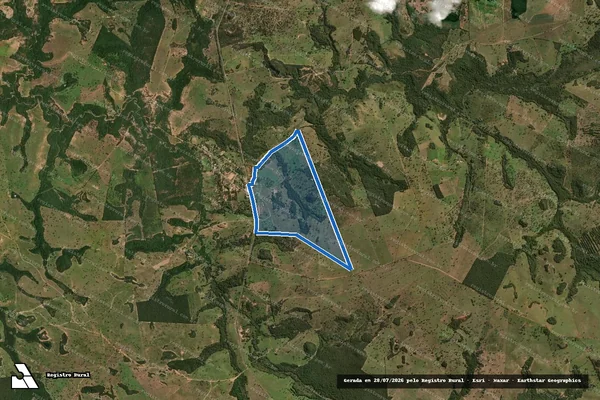 Imagem de satélite de FAZENDA SANTA HELENA " AREA B" - Area Desmembrada em Camapuã - MS
