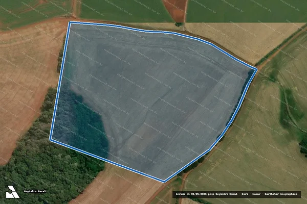 Imagem de satélite de FAZENDA PINHEIRO SECO - Matrícula 26.442 em Campos Novos - SC