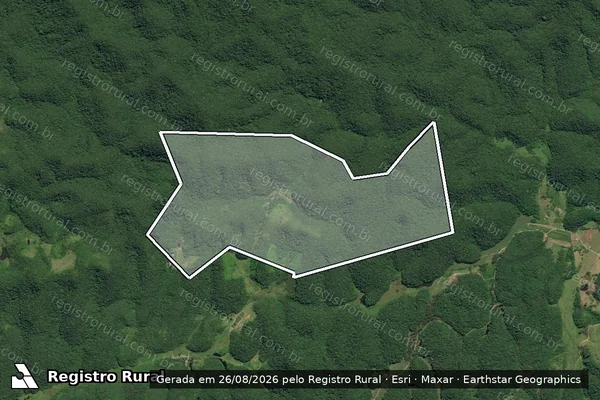 Imagem de satélite de Sitio Fazenda do Poço Grande - Parte 1 em Juquiá - SP