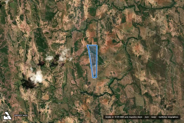 Imagem de satélite de FAZENDA SANTO ANTONIO DOS BARREIROS - 001 em Bonfinópolis de Minas - MG