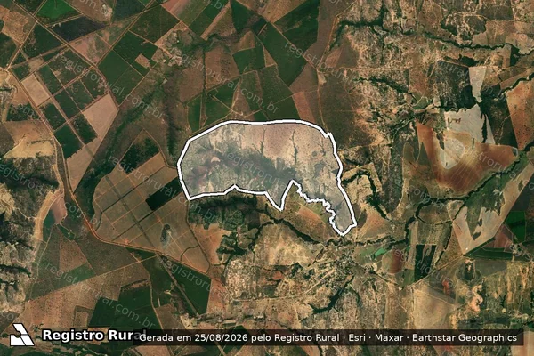 Imagem de satélite de FAZENDA PAPAGAIO - Gleba 01 em Curvelo - MG