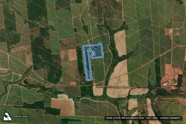 Imagem de satélite de Fazenda Tangará - Fazenda Tangará Gleba A1 em Cafelândia - SP