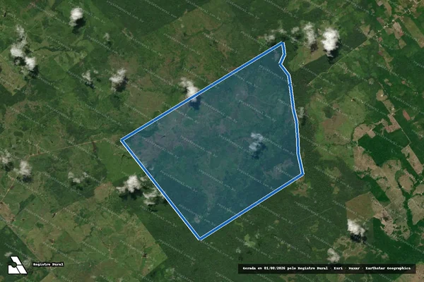 Imagem de satélite de Fazenda Andrade - Parcela 1 em Santa Luzia do Pará - PA