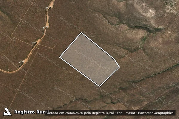 Imagem de satélite de SERRA DA CRAVOINA - 001 em Lagoa do Barro do Piauí - PI