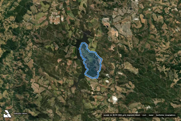 Imagem de satélite de Fazenda Santa Elisa - Matrícula 53.053 em Poços de Caldas - MG