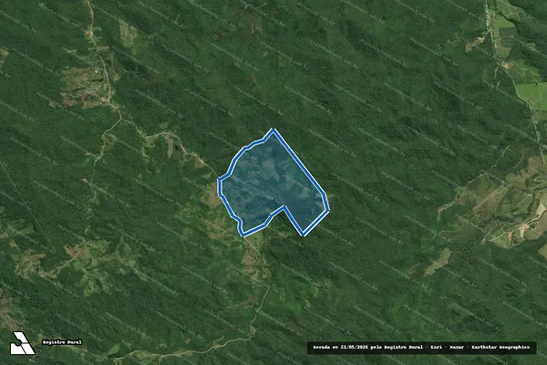 Imagem de satélite de Fazenda Recreio - Gleba A em Jacupiranga - SP