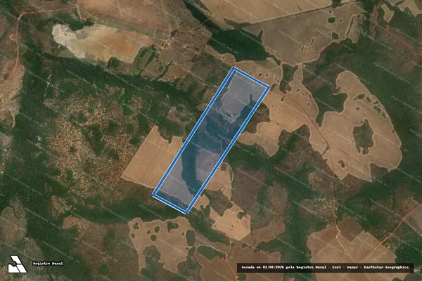 Imagem de satélite de Fazenda Pouso Alegre Constituída pelo Lote 04/02 Parte do Lote 04 do Loteamento Fazenda Pouso Alegre - Parte 2 - Parte 4 em Santa Rosa do Tocantins - TO