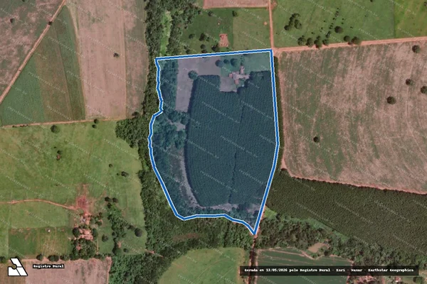 Imagem de satélite de Fazenda Nova Ipê - Parte 1 em Guaraci - SP