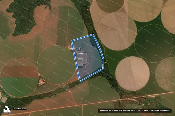Imagem de satélite de FAZENDA SOSSEGO em Nova Mutum - MT
