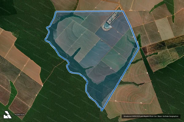 Imagem de satélite de FAZENDA SANTA TEREZA I - Parte 1 em União do Sul - MT