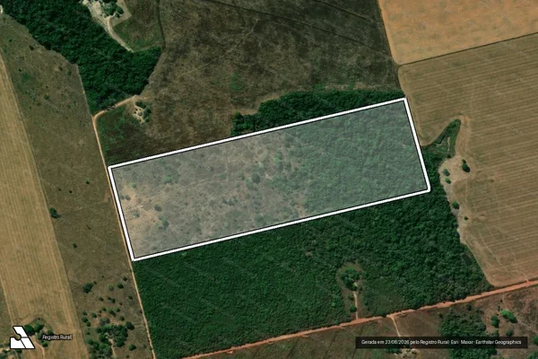 Imagem de satélite de FAZENDA RIBEIRÃO GRANDE - LOTE Nº 23 em Marcelândia - MT