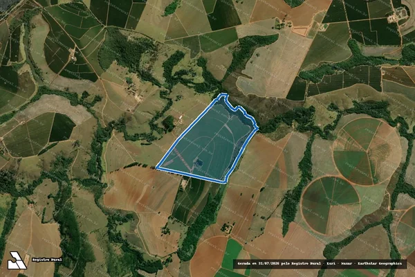 Imagem de satélite de FAZENDA SHAN-GRI-LA - 001 em Araxá - MG