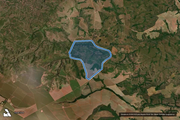 Imagem de satélite de LOTE 01 - FAZENDA MORRO ALTO - ESPOLIO DE ADAO GUILHERME DA FONSECA E NEURAC BARBOSA DA FONSECA