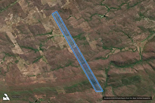 Imagem de satélite de LOTE 1595 - SÍTIO TATAIRA - Parte 1 em Campos Sales - CE