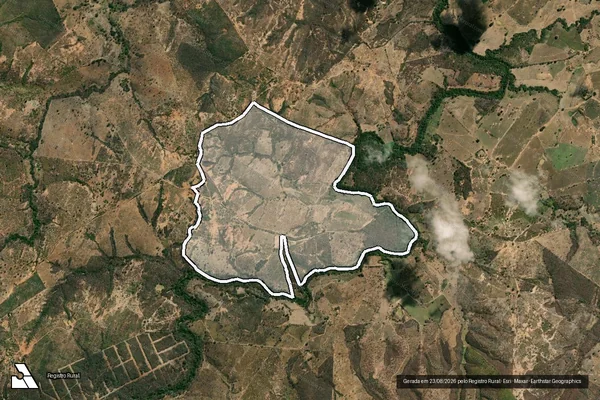 Imagem de satélite de FAZENDA AÇOUGUE E RIACHO DO FOGO - Parte 1 em Montes Claros - MG