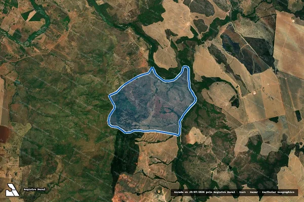Imagem de satélite de FAZENDA SERRA NEGRA - 001 em Barro Alto - GO