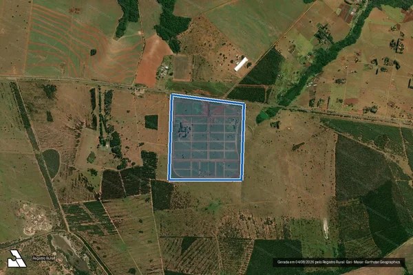 Imagem de satélite de RANCHO CAIAMÃ - GLEBA B em Campo Grande - MS