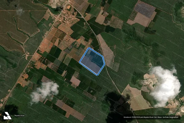Imagem de satélite de Fazenda Sulbrasil Gleba A - Gleba 5 em José Gonçalves de Minas - MG