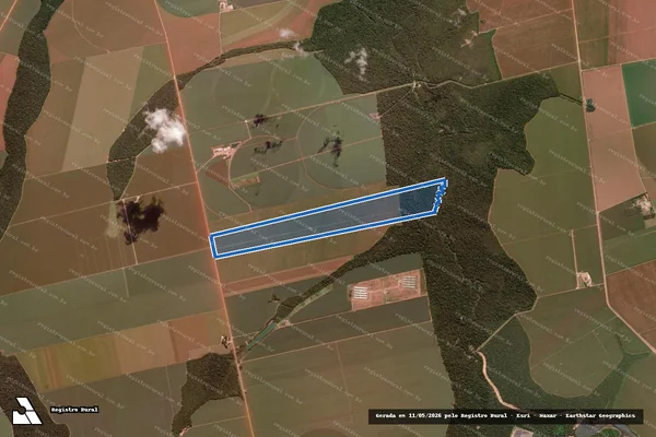 Imagem de satélite de FAZENDA PICAÇAS em Lucas do Rio Verde - MT