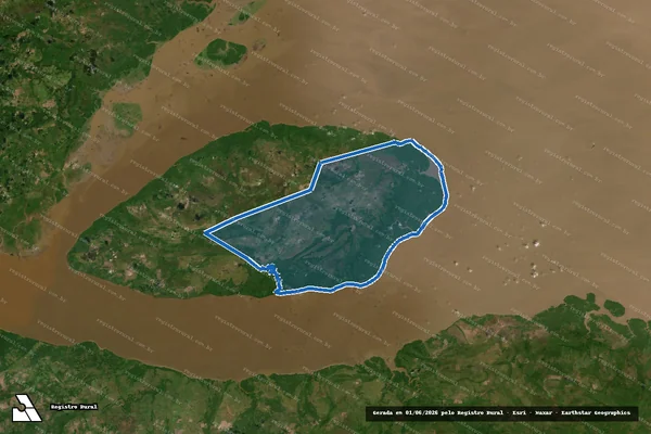 Imagem de satélite de Fazenda Santo Ambrósio - Parcela 1 em Chaves - PA