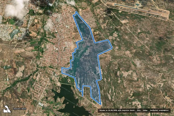 Imagem de satélite de FAZENDA VAPOR em Patos - PB