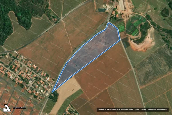 Imagem de satélite de UMA PROPRIEDADE AGRÍCOLA, ÁREA - A - GLEBA C em Piracicaba - SP