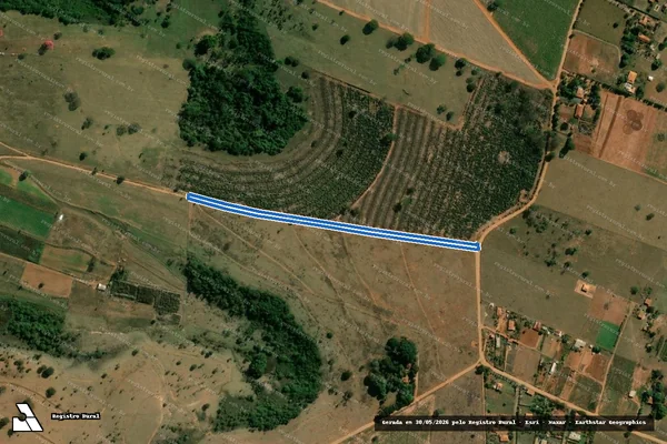 Imagem de satélite de Sítio Água da Paineiras - Estrada - Parcela 1 em Arealva - SP