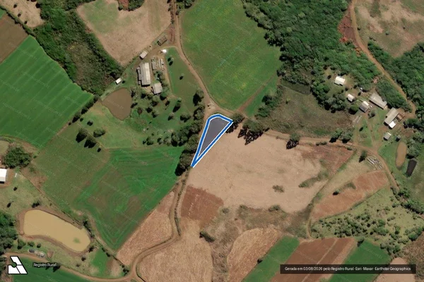 Imagem de satélite de PA CONQUISTA DOS PALMARES I - LOTE 08 ? B em Lebon Régis - SC
